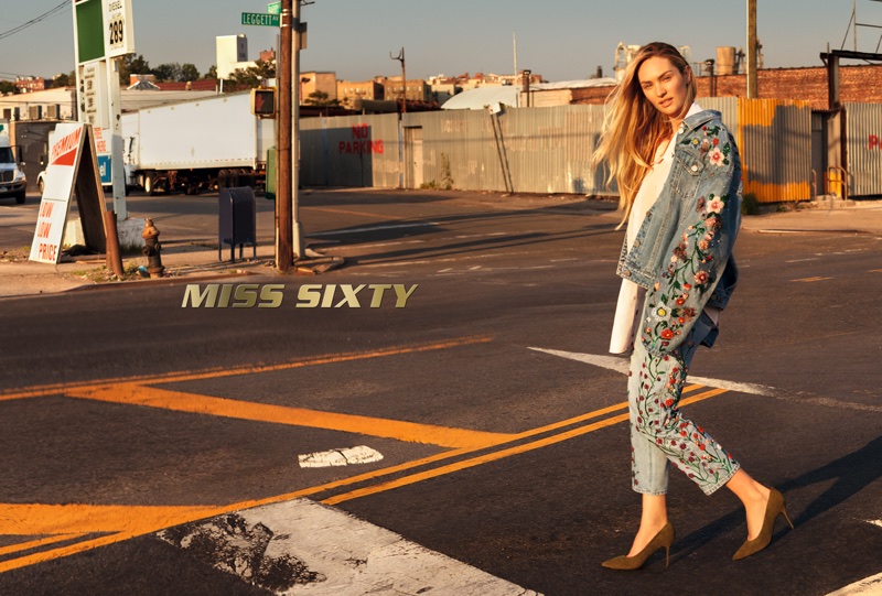 Candice Swanepoel stars in Miss Sixty's fall-winter 2017 campaign