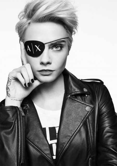 Cara Delevingne Gets Her Closeup in Armani Exchange's Fall 2017 Campaign Cara Delevingne stars in A|X Armani Exchange's fall-winter 2017 campaign