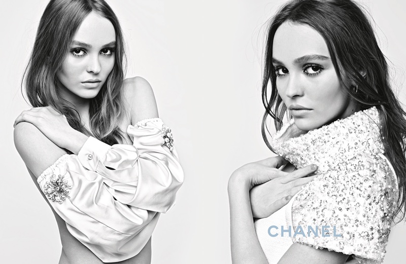 Karl Lagerfeld photographs Lily-Rose Depp for Chanel's fall-winter 2017 campaign