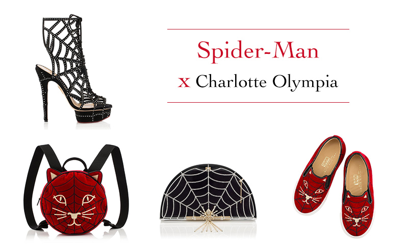 Charlotte Olympia x Spider-Man collaboration
