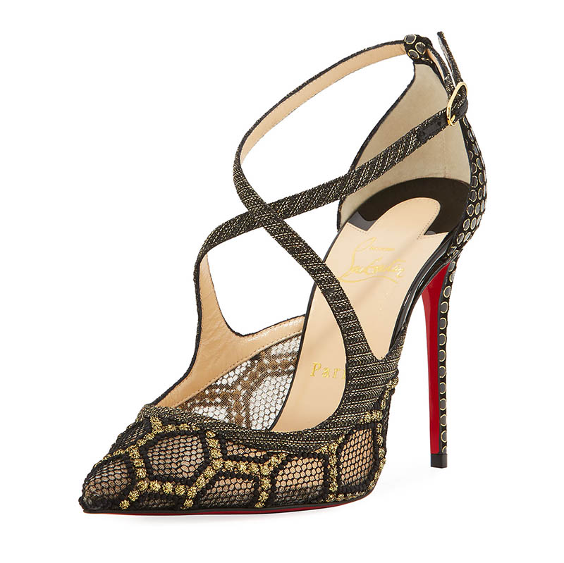 Christian Louboutin Twistissima Strass Strappy Red Sole Pumps  Christian  louboutin, Christian louboutin shoes, Christian louboutin heels