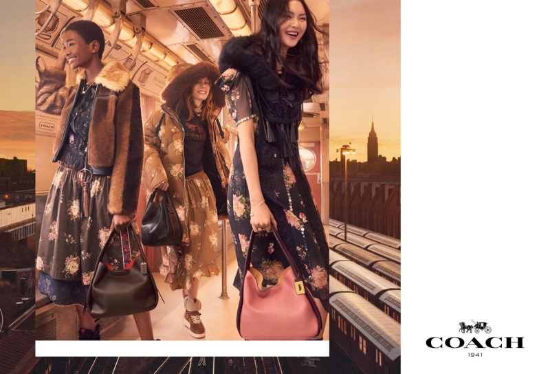 Models are all smiles in Coach’s fall-winter 2017 campaign