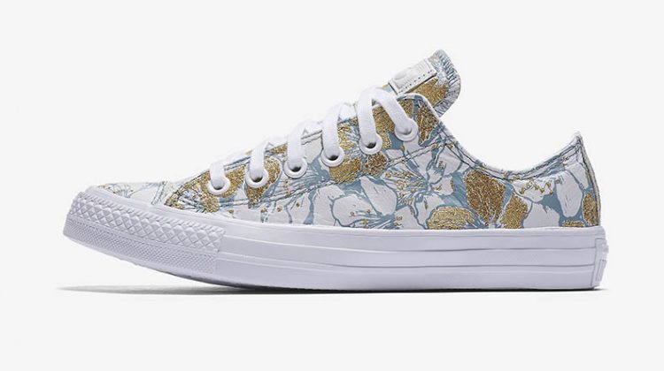 Converse x Patbo's sneaker collaboration features floral embroidery