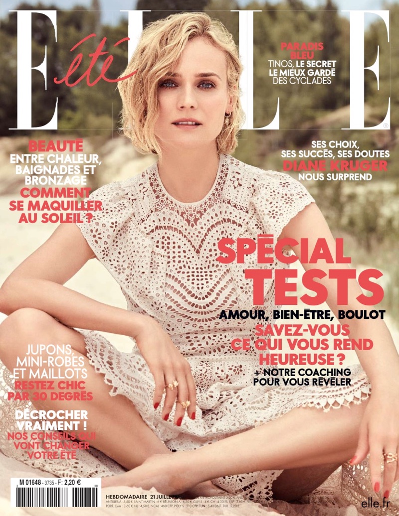 Diane Kruger on ELLE France July 21st, 2017 Cover