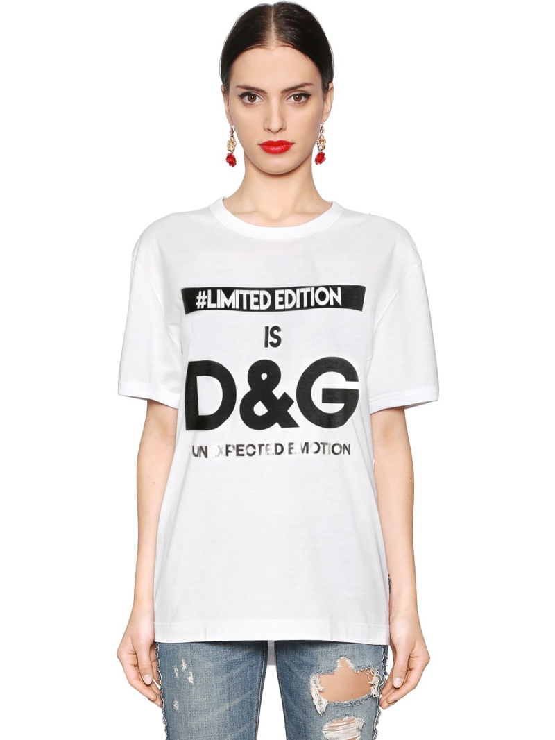 Dolce & Gabbana x LVR Editions Cotton Jersey T-Shirt $226