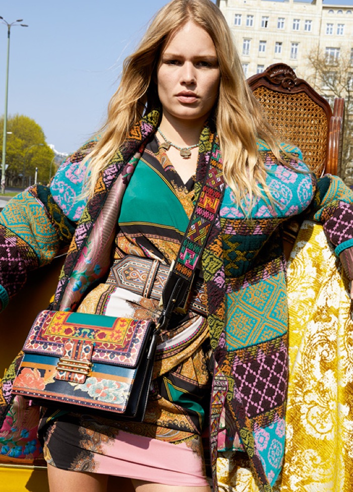 Patchwork style takes the spotlight in Etro's fall-winter 2017 campaign