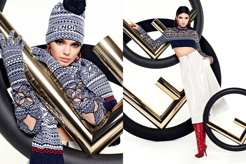 Kendall Jenner stars in Fendi's fall-winter 2017 campaign