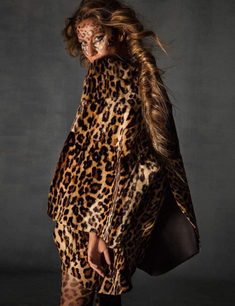 Gisele Bundchen Looks Ultra-Glam in Faux Fur for Vogue Paris