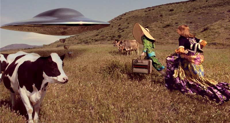 An UFO lands in Gucci's fall-winter 2017 campaign