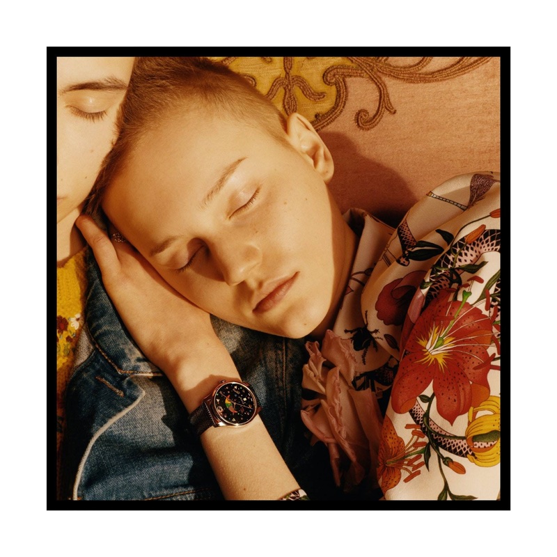 Lina Hoss appears in Gucci Timepieces spring-summer 2017 campaign