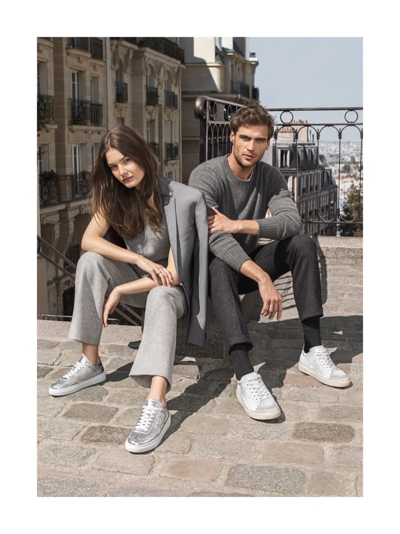 Ophelie Guillermand and George Alsford star in Hogan's fall-winter 2017 campaign