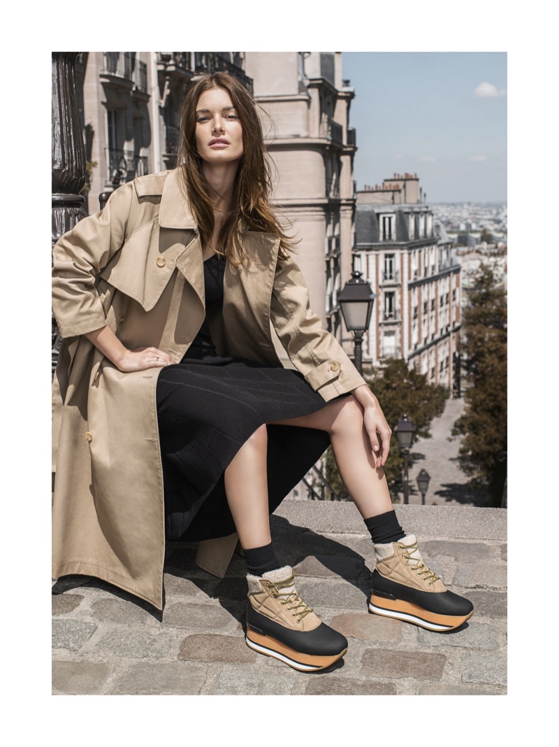 Ophelie Guillermand fronts Hogan's fall-winter 2017 campaign