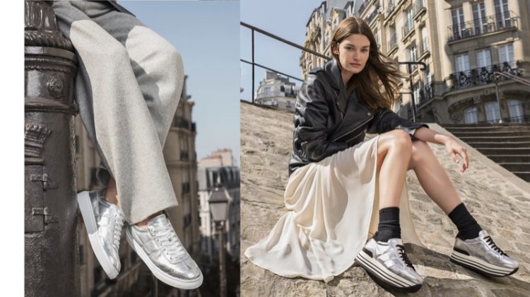 Ophelie Guillermand Poses in Paris for Hogan’s Fall 2017 Campaign