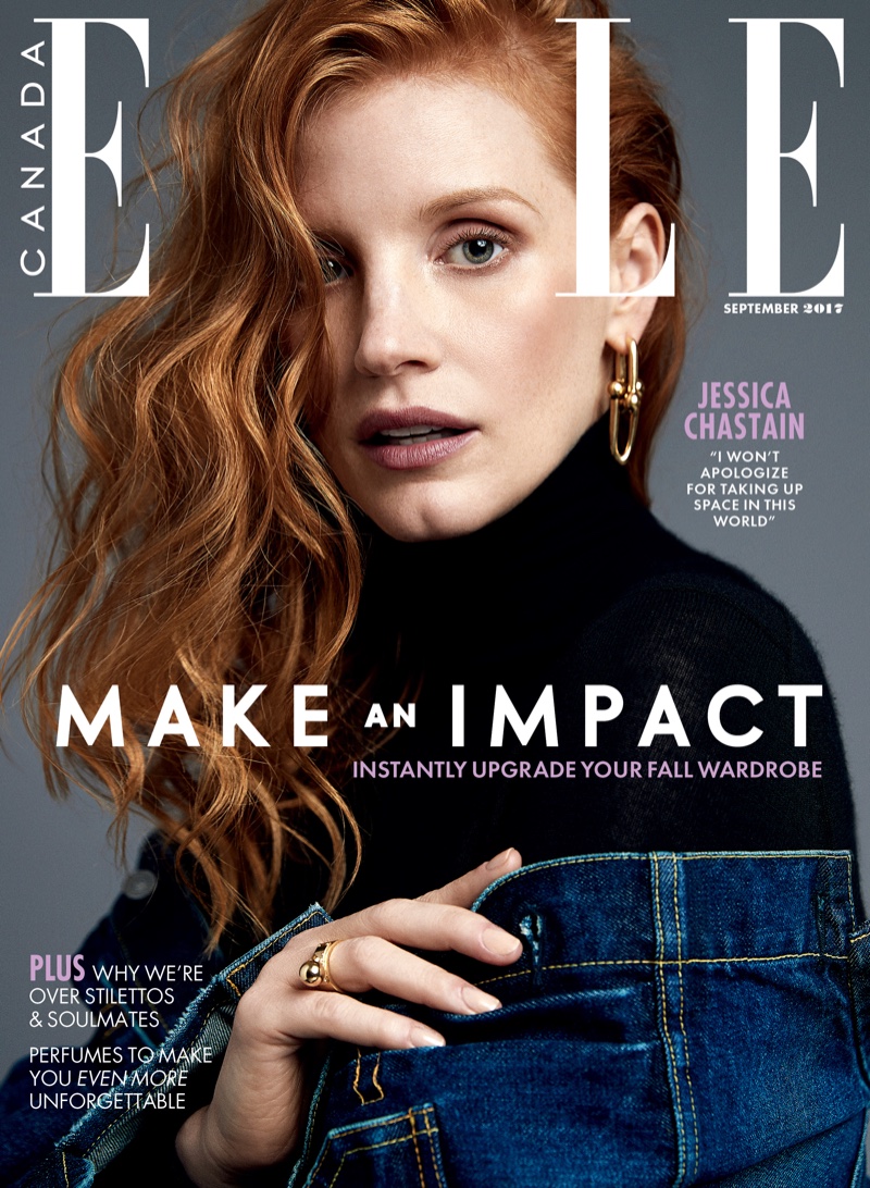 Jessica Chastain on ELLE Canada September 2017 Cover