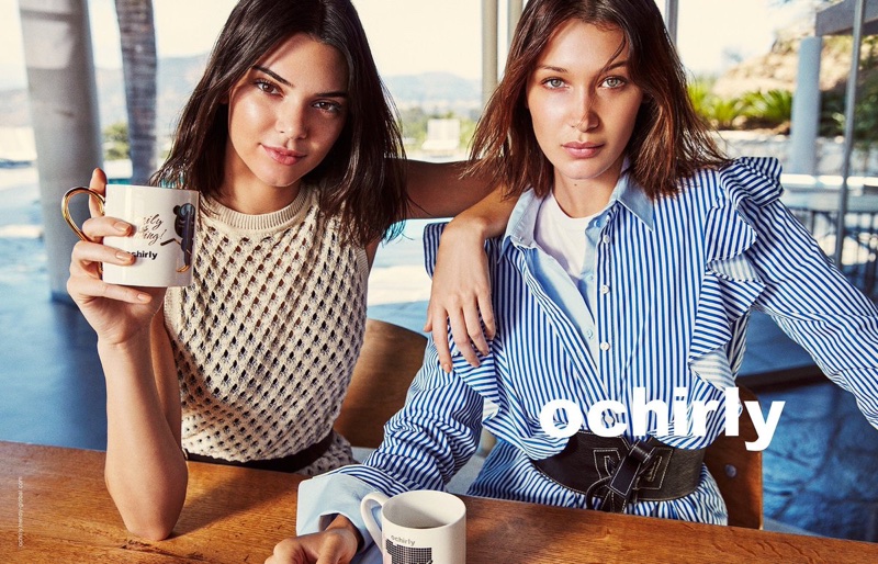 Kendall Jenner and Bella Hadid star in Ochirly's fall 2017 campaign