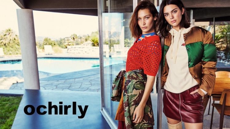 Bella Hadid and Kendall Jenner wear cool girl looks for Ochirly's fall 2017 campaign