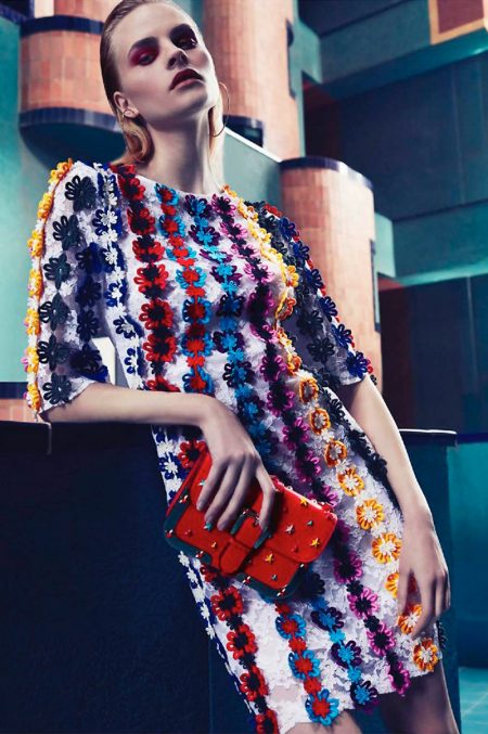 Kristina Petrosiute Models Chic Florals in L'Officiel Middle East Kristina Petrosiute Models Chic Florals in L'Officiel Middle East