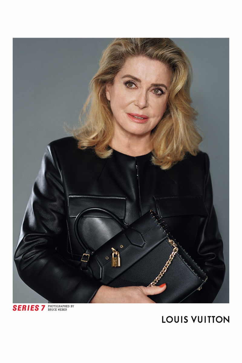 Actress Catherine Deneuve fronts Louis Vuitton's fall 2017 advertising campaign