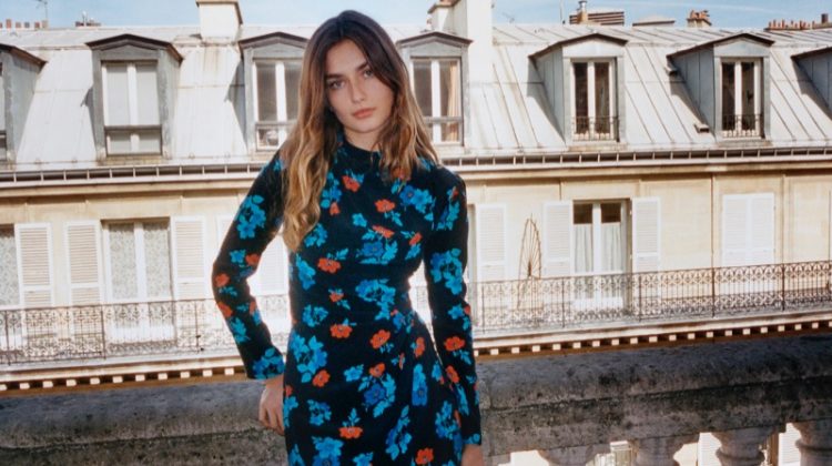 Andreea Diaconu Explores Paris in Maje's Fall 2017 Campaign
