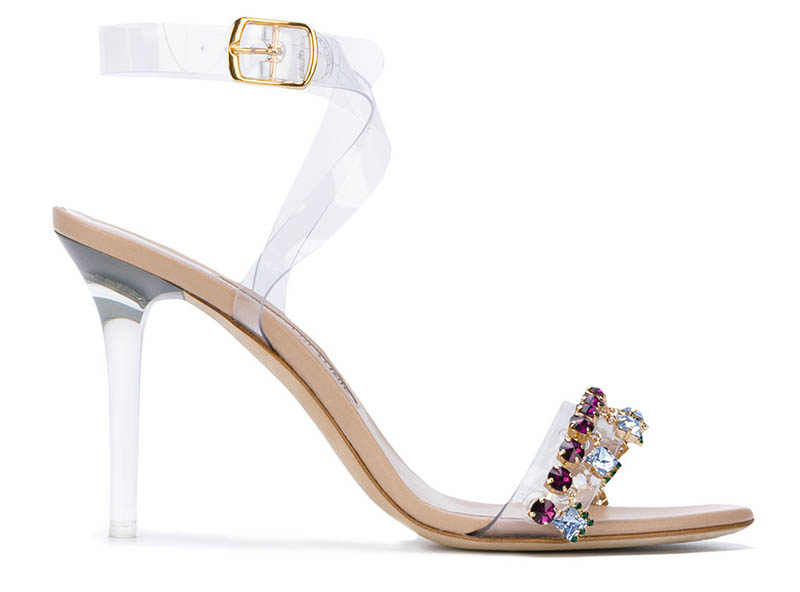 Manolo Blahnik x Rihanna Purple Chalice Sandals $1,325