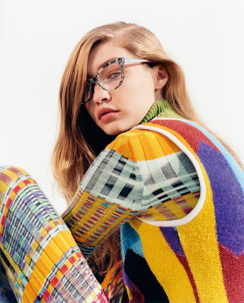 Gigi Hadid stars in Missoni's fall-winter 2017 Eyewear campaign