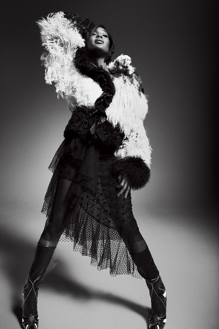 Naomi Campbell Stuns in Black & White for King Kong Magazine