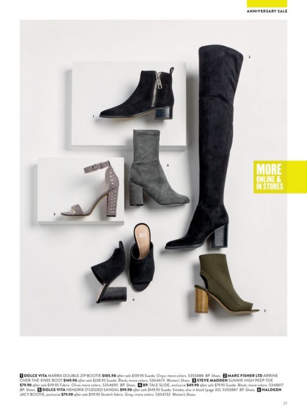 Nordstrom 2017 Anniversary Sale Catalogue Women's Shoes