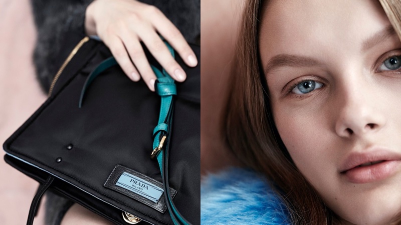 Kris Grikaite gets her closeup in Prada's fall-winter 2017 'Dialogue' campaign