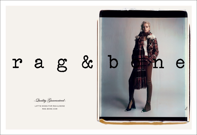 Lottie Moss appears in Rag & Bone's fall-winter 2017 campaign