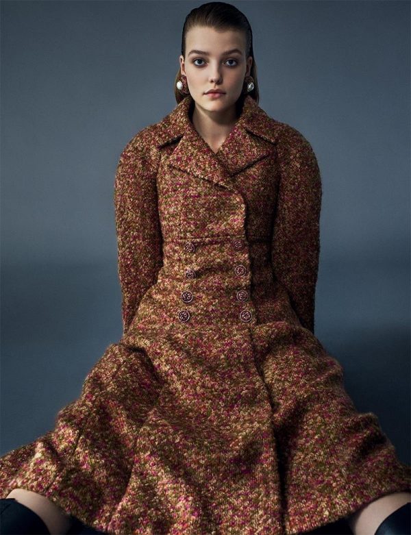 Roos Abels Charms in Chanel Haute Couture for Harper's Bazaar Korea ...