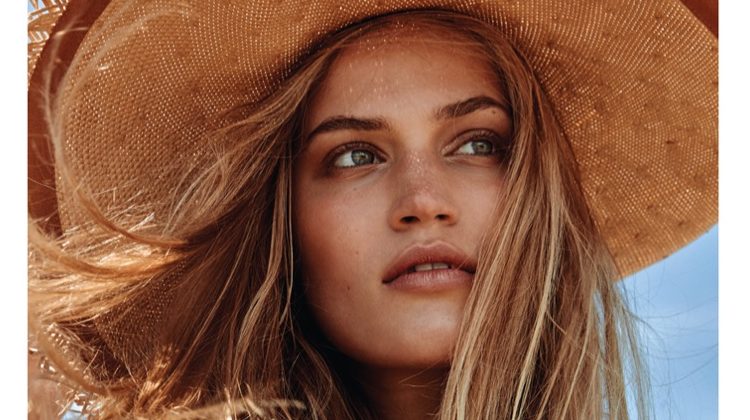 Sonya Gorelova Poses in Vacation Ready Looks for ELLE Kazakhstan