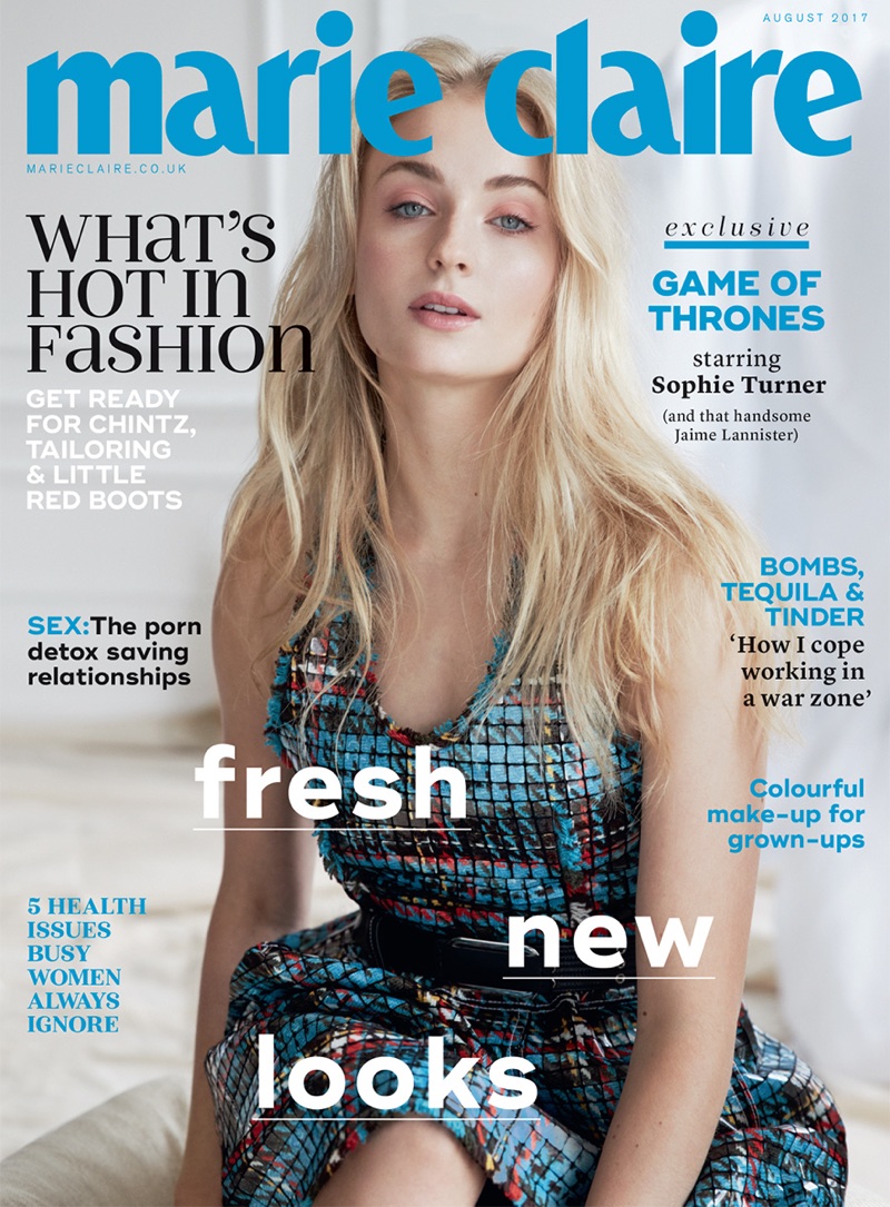 Sophie Turner on Marie Claire UK August 2017 Cover