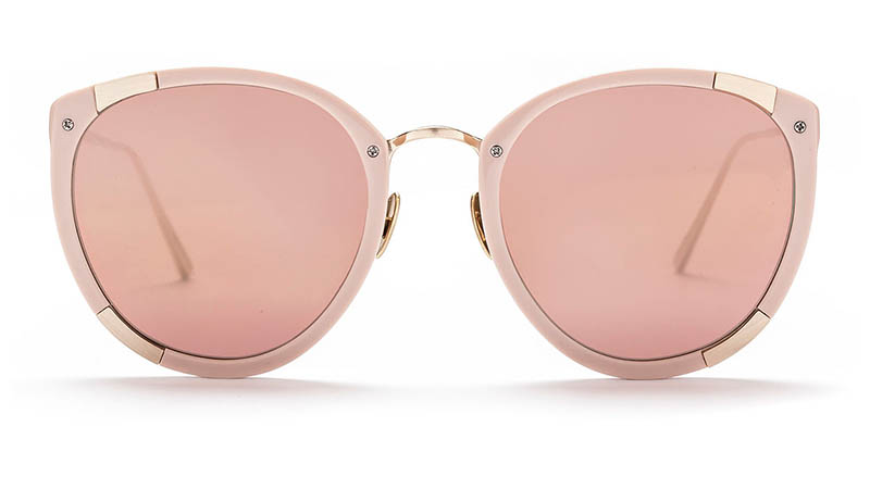 Sunday Somewhere x Rebecca Taylor Zoe Sunglasses in Blush $320