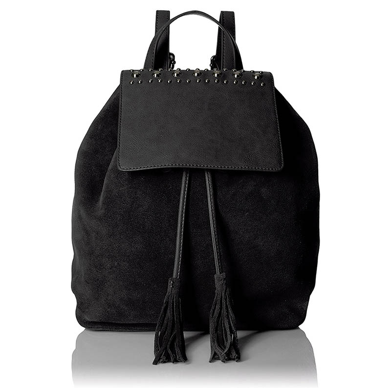 The Fix Avery Studded Top Flap Suede Backpack $101.96