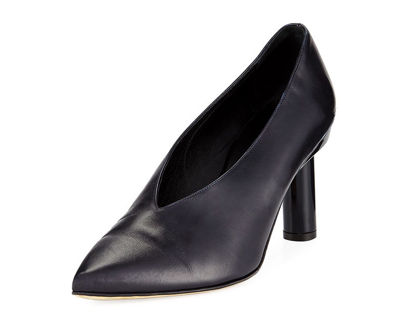 Tibi Zuri Smooth Leather High-Vamp Pump $450