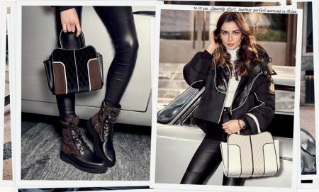 Andreea Diaconu is a Modern Woman in Tod's Fall 2017 Campaign An image from Tod's fall 2017 advertising campaign