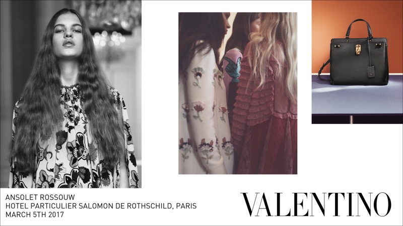 Ansolet Rossouw fronts Valentino’s fall-winter 2017 campaign