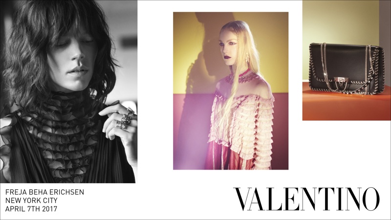 Freja Beha Erichsen fronts Valentino’s fall-winter 2017 campaign