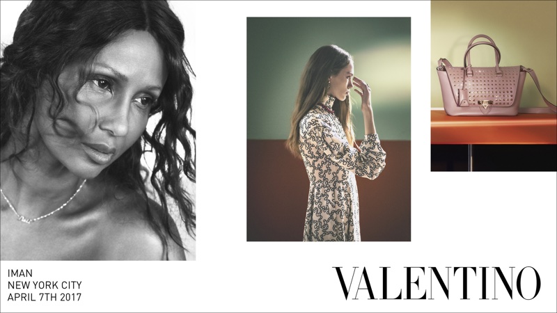 Iman gets her closeup in Valentino’s fall-winter 2017 campaign