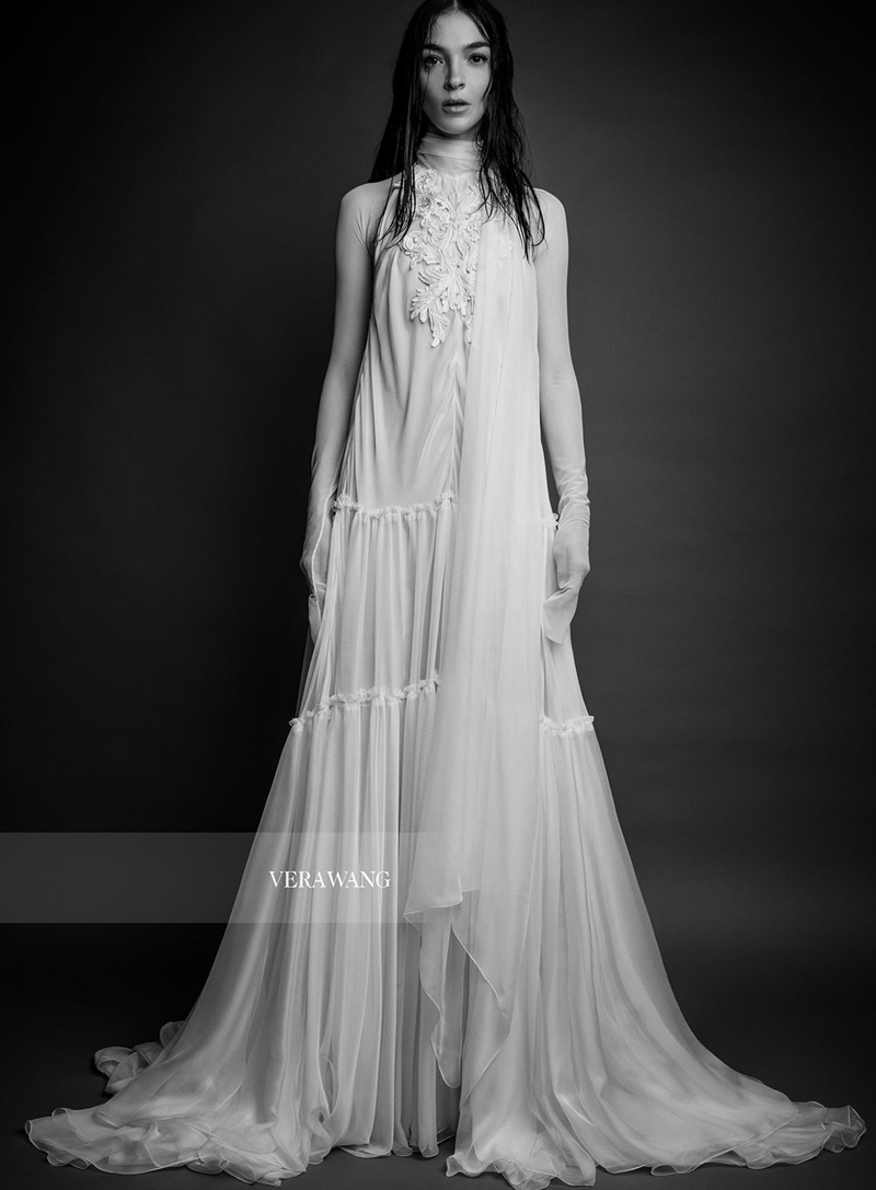 Mariacarla Boscono stars in Vera Wang Bridal's spring-summer 2018 campaign