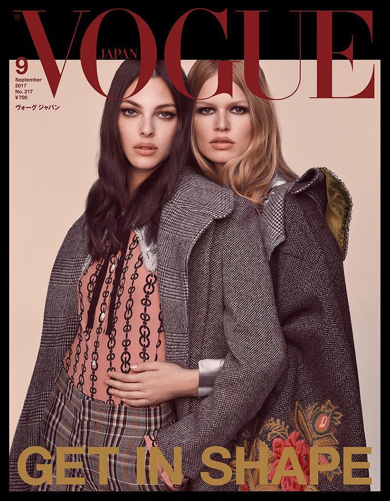 Vittoria Ceretti & Anna Ewers on Vogue Japan September 2017 Cover