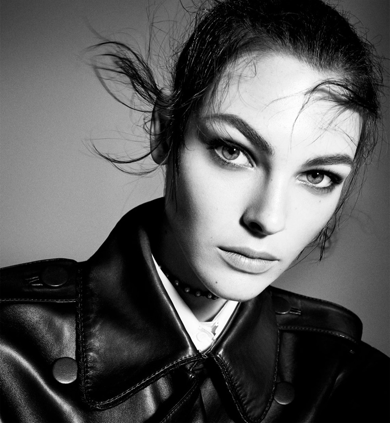 Model Vittoria Ceretti gets her closeup in Zara's fall-winter 2017 campaign