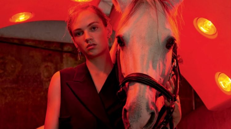 Adrienne Jüliger Wears Equestrian Style in Air France Madame