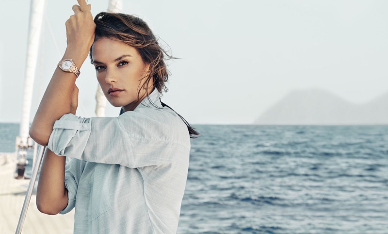 OMEGA taps model Alessandra Ambrosio for Aqua Terra campaign