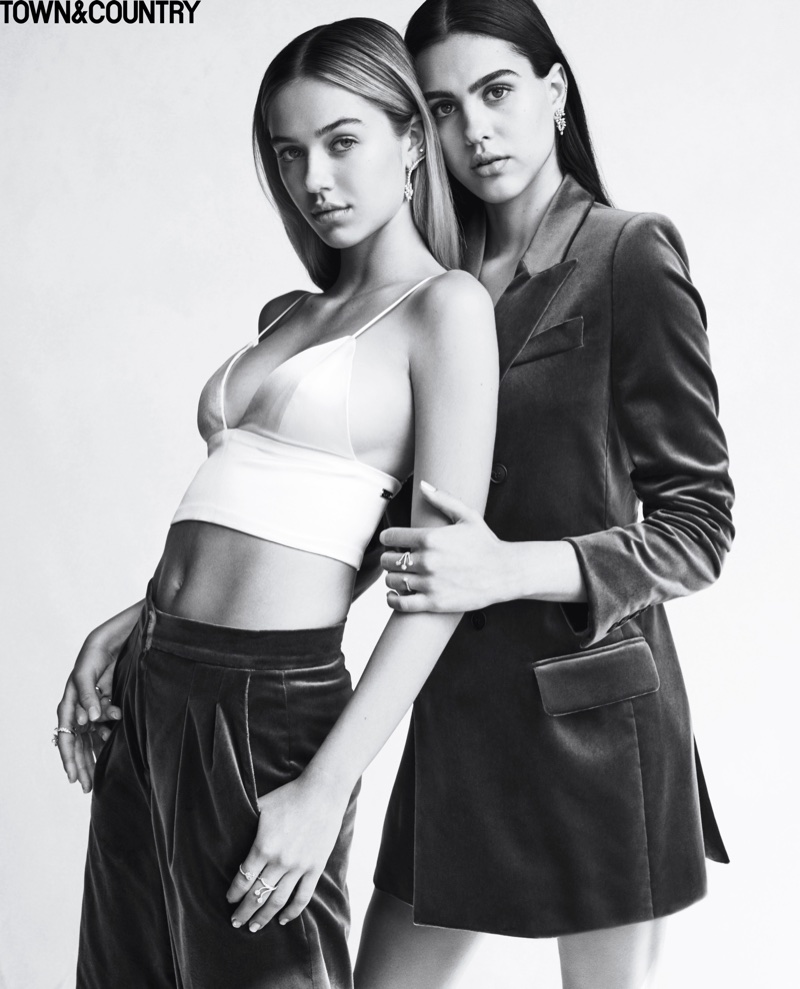 Delilah and Amelia Hamlin star in Town & Country's September issue