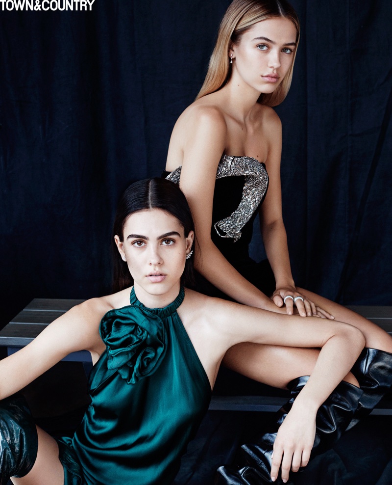 Sisters Delilah and Amelia Hamlin star in Town & Country's September issue