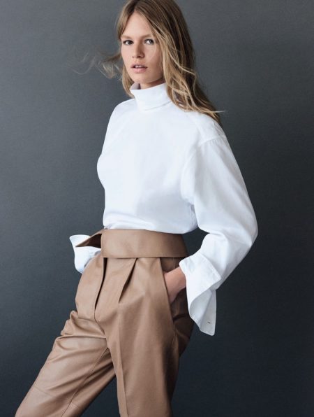 Anna Ewers Models Minimal Looks for Vogue Brazil Cover Story