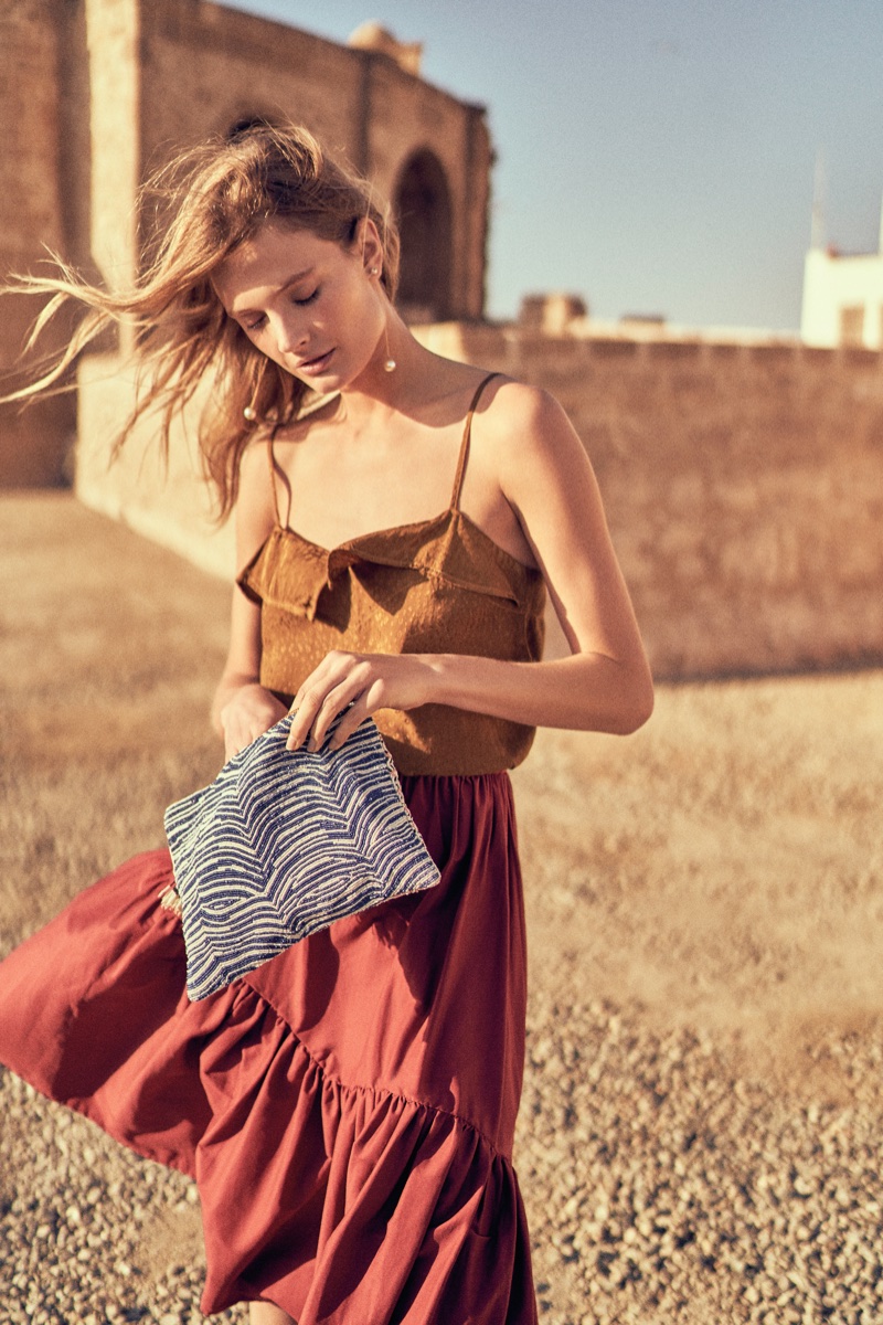 Constance Jablonski stars in Anthropologie's September 2017 catalog