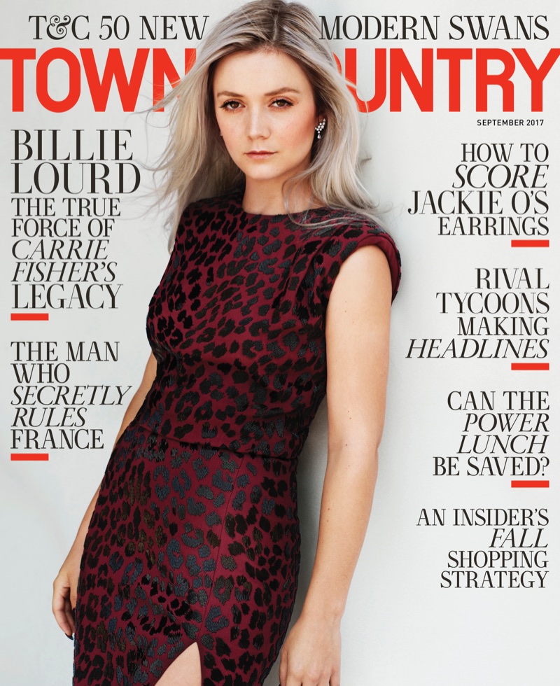 Billie Lourd on Town & Country Magazine September 2017 Cover