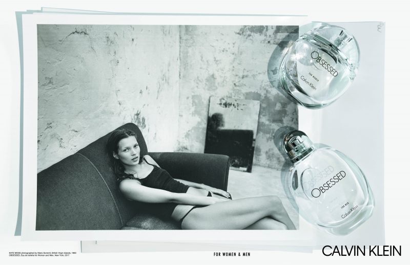 A young Kate Moss fronts Calvin Klein Obsessed fragrance campaign